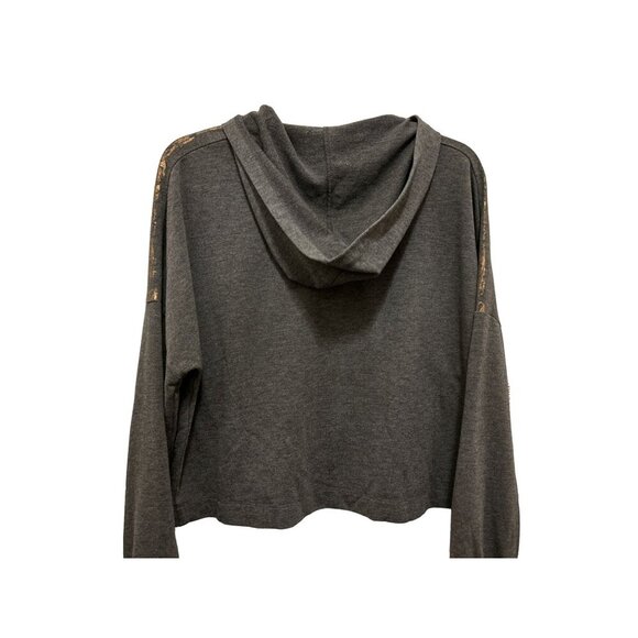 Women's Small Splendid Full Zip Sweatshirt Hoody Bronze Shoulders Details - Picture 5 of 6